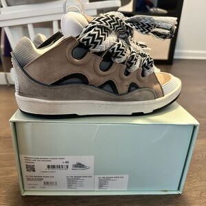 Lanvin Curb Sneakers Grey/Black & White